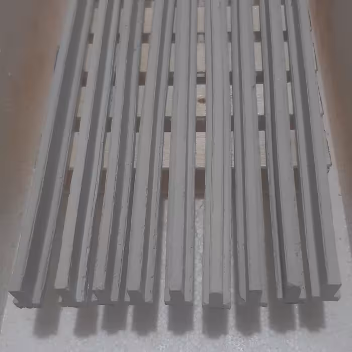 تیرچه بلوک بتنی مینیاتوری وزن 15گرم اندازه طول 19سانت عرض 1سانت ارتفاع 1.5 سانت 