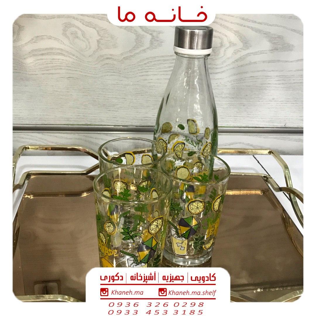 بطری و لیوان