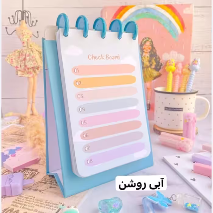 چک برد فانتزی کارهای روزانه چک لیست تودولیست رنگی رنگی