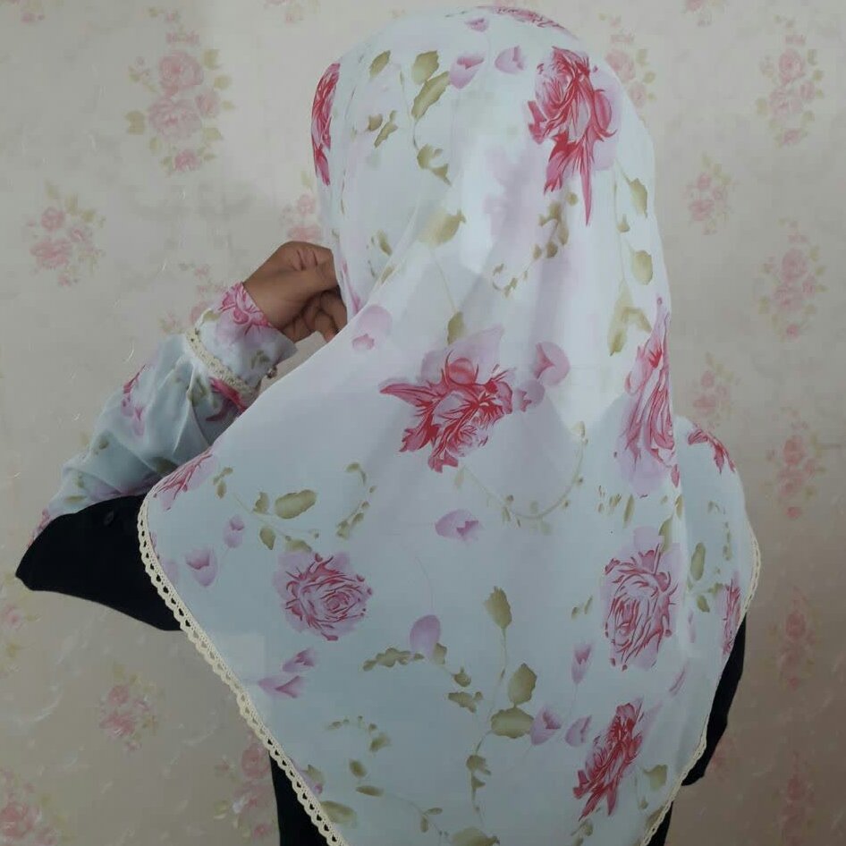 ست روسری و ساق حریر 16