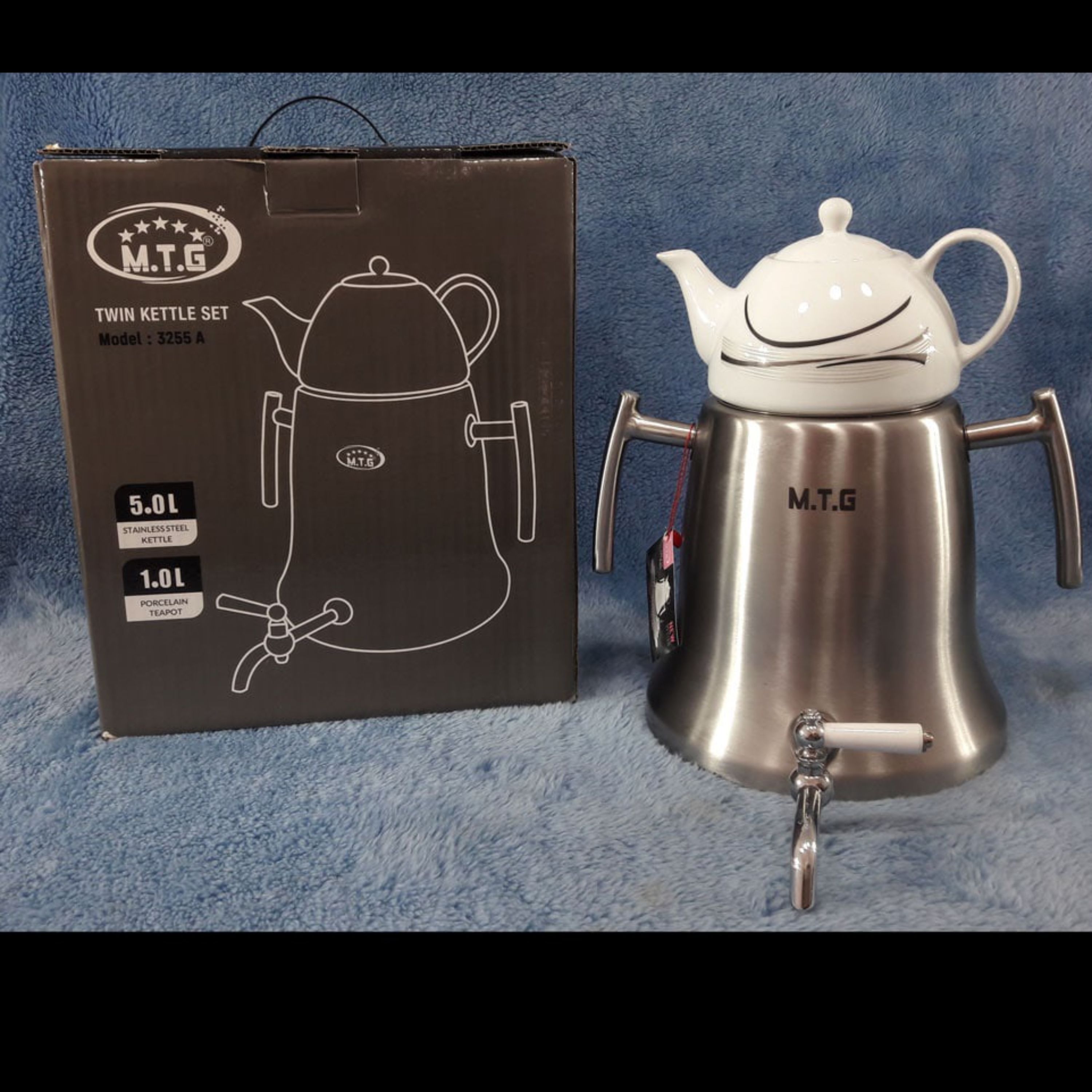 کتری و قوری روگازی سوپر برند ام تی جی MTG کد 3255