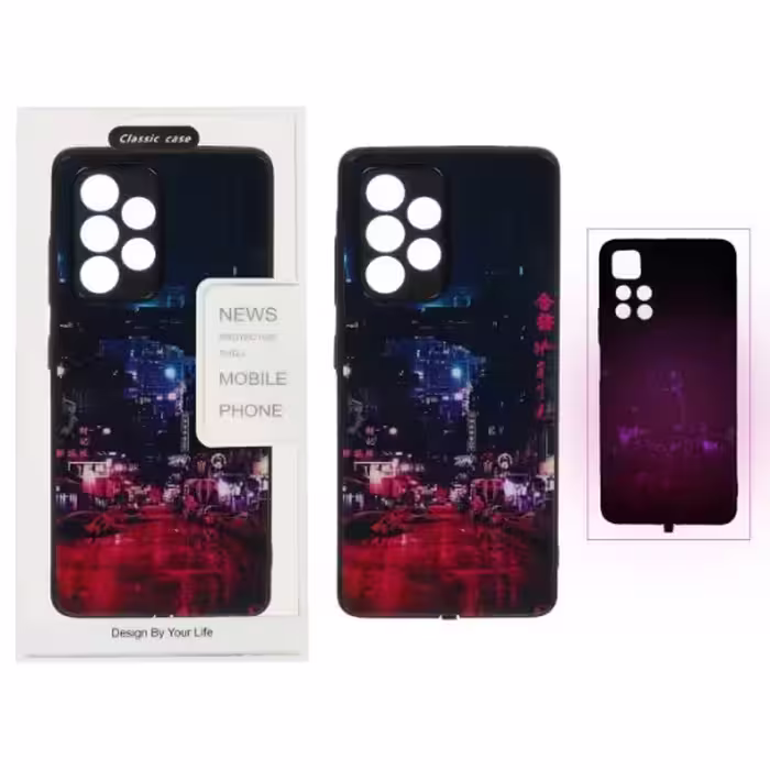 قاب گوشی LED دار باسنسور رقص نور برای Samung A73 طرح 6