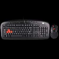 مشخصات قیمت و خرید باندل موس و کیبورد گیمینگ ای فورتک مدل A4TECH KX-2810