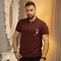 تیشرت جودون یقه دار گلدوزی TEDDY موجود فقط لارج و ایکس لارج 