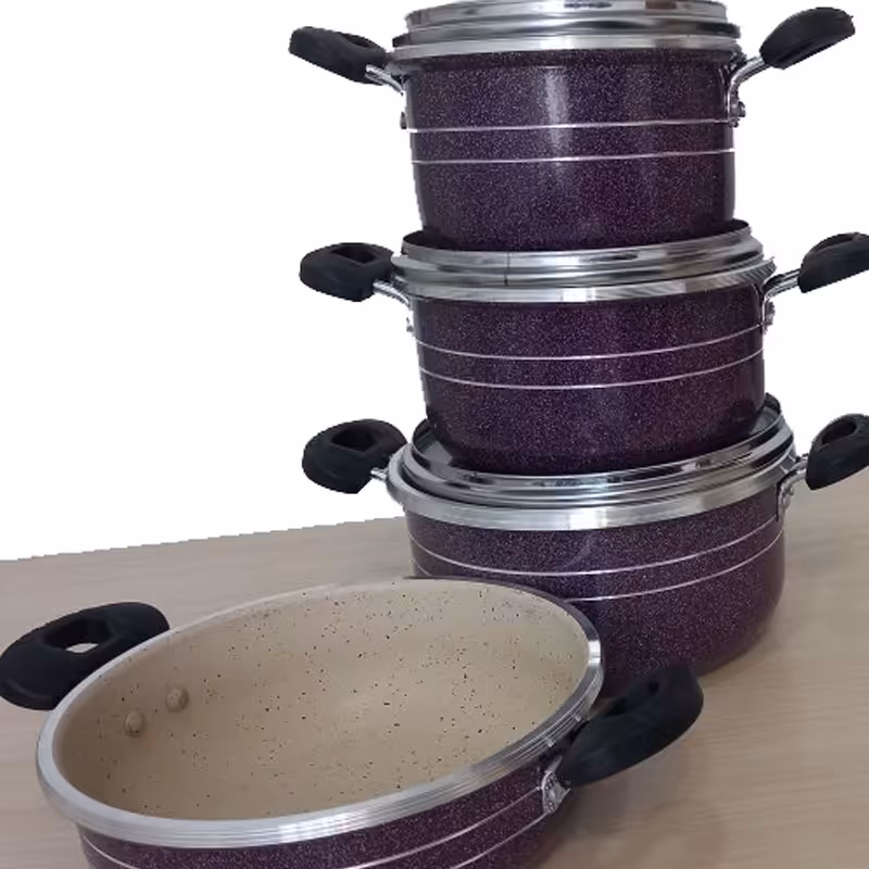 سرویس 7 پارچه گرانیتی دانشجویی برند هلنا کد 1059 مطابق عکس با کیفیت عالی 