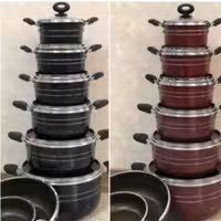 سرویس قابلمه وتابه 14 پارچه هلنا مدل زنبوری


