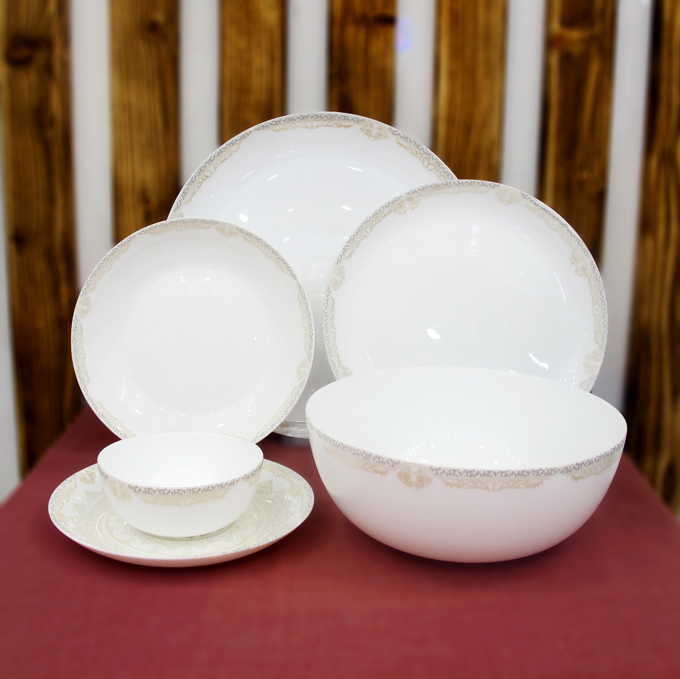 سرویس ارکوپال 6 نفره 26 پارچه گلدن اپال طرح دراگون