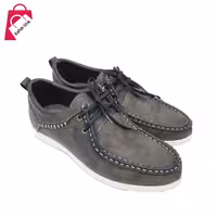 کفش مردانه بنددار کلارک طوسی دوردوخت سایزهای 40 تا 44