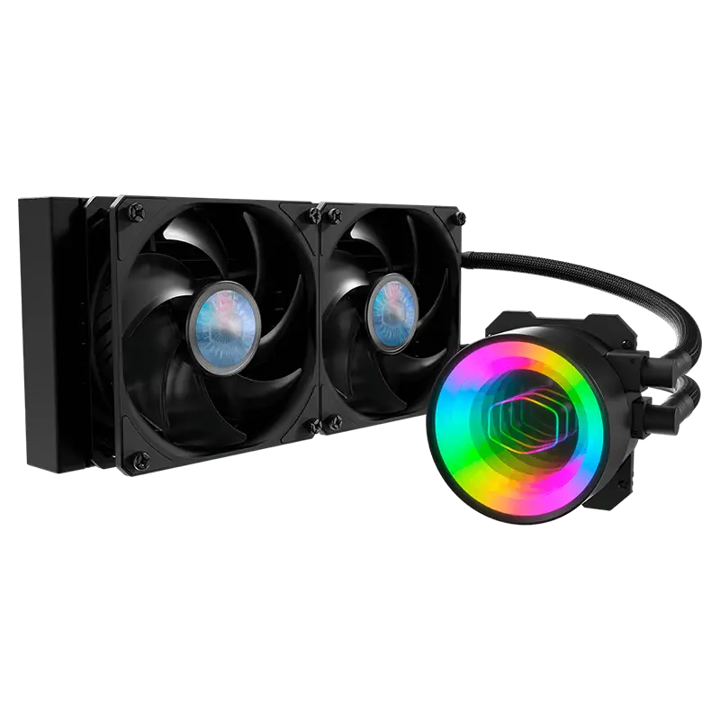 فن CPU کولر مستر مدل MasterLiquid ML240 Vivid ARGB Black | آی تی هوم