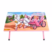 میز تحریر پایه کوتاه میزیمو طرح باربی کد 3251 (مدل پایه رنگی)