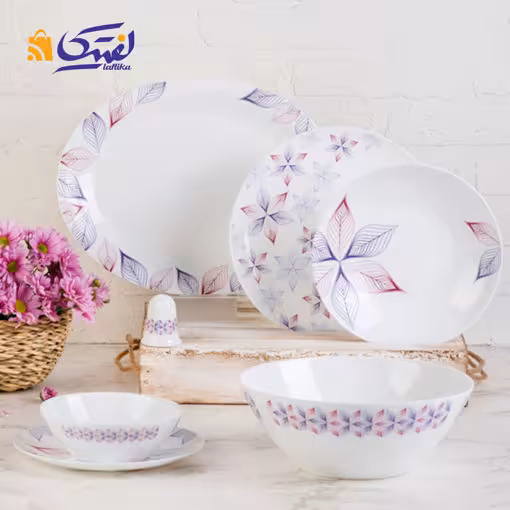 سرویس شاینر بنفش 28 پارچه پارس اپال کد 318