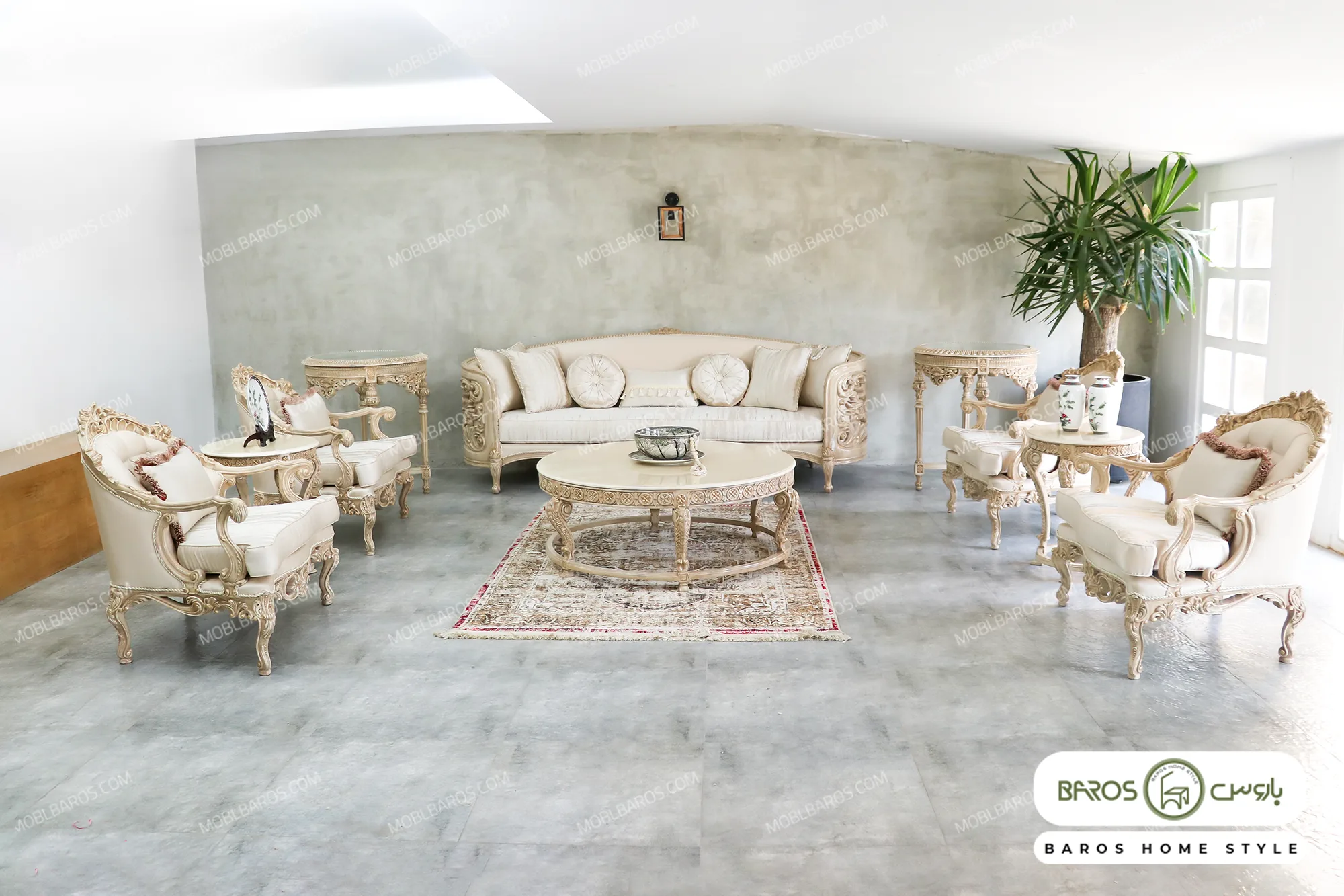 مبل کلاسیک سلطنتی مدل الینا کد 7