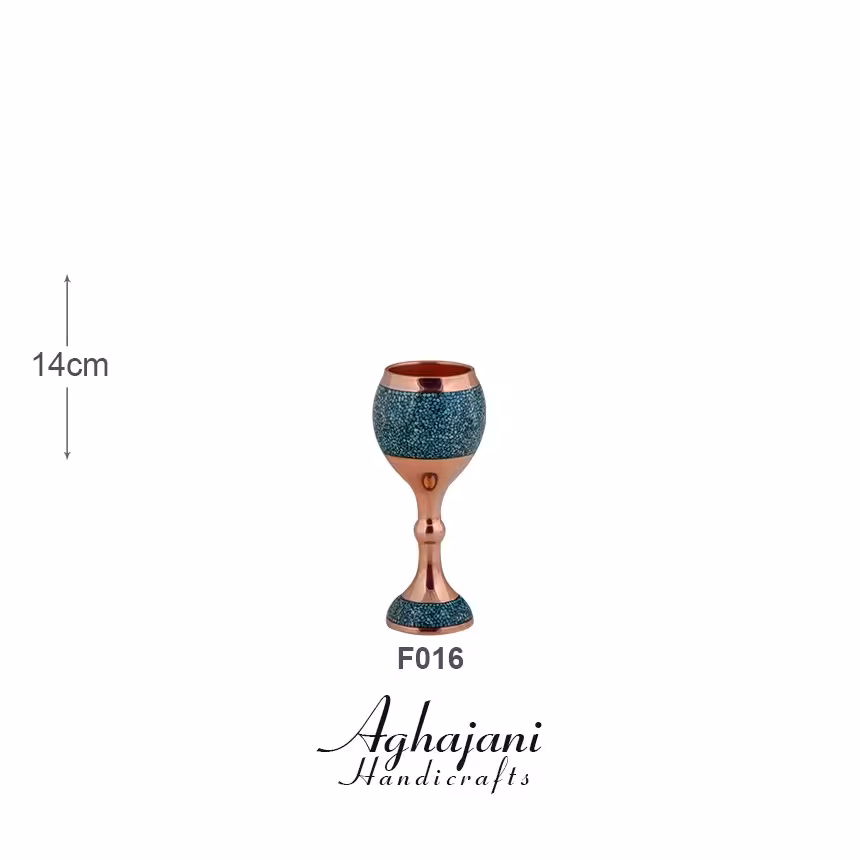 جام کوچک شربت خوری فیروزه کوبی آقاجانی کد F016