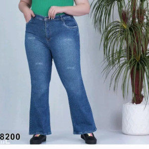 شلوار جیندمپا گشاد سایزبزرگ8200.