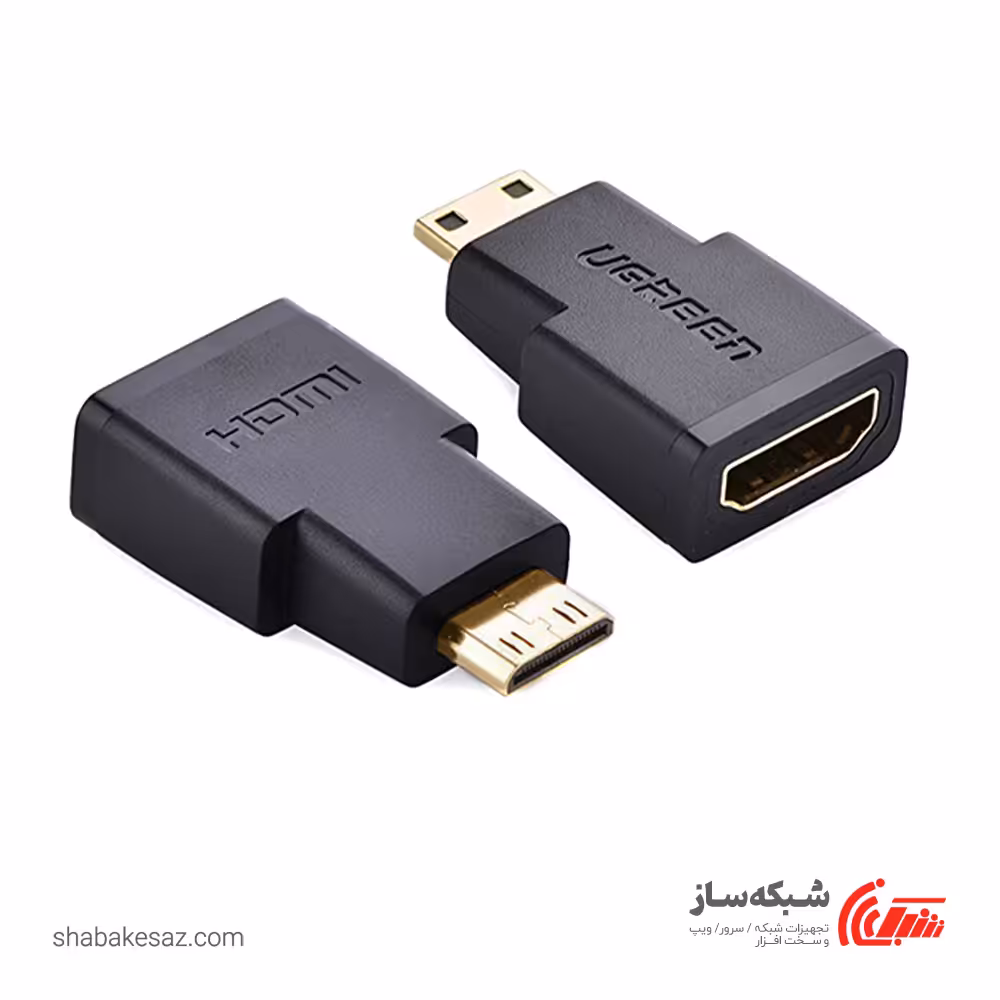 قیمت و خرید مبدل Mini HDMI به HDMI 4K یوگرین Ugreen 20101 ورژن 2.0 - شبکه ساز