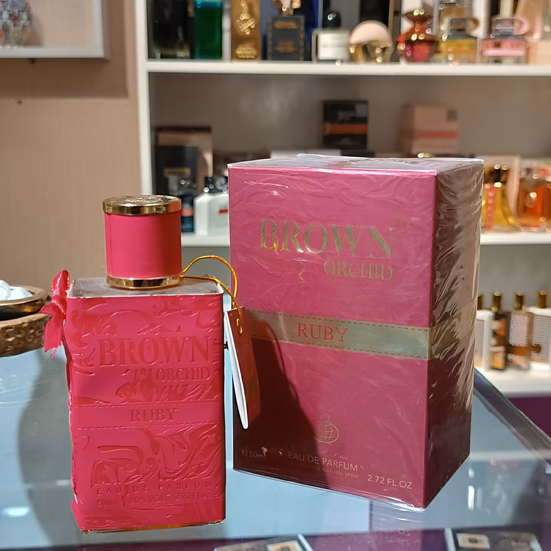 ادکلن فراگرنس ورد مدل براون ارکید رابی رایحه نارسیسو رژ   brown-orchid-ruby


