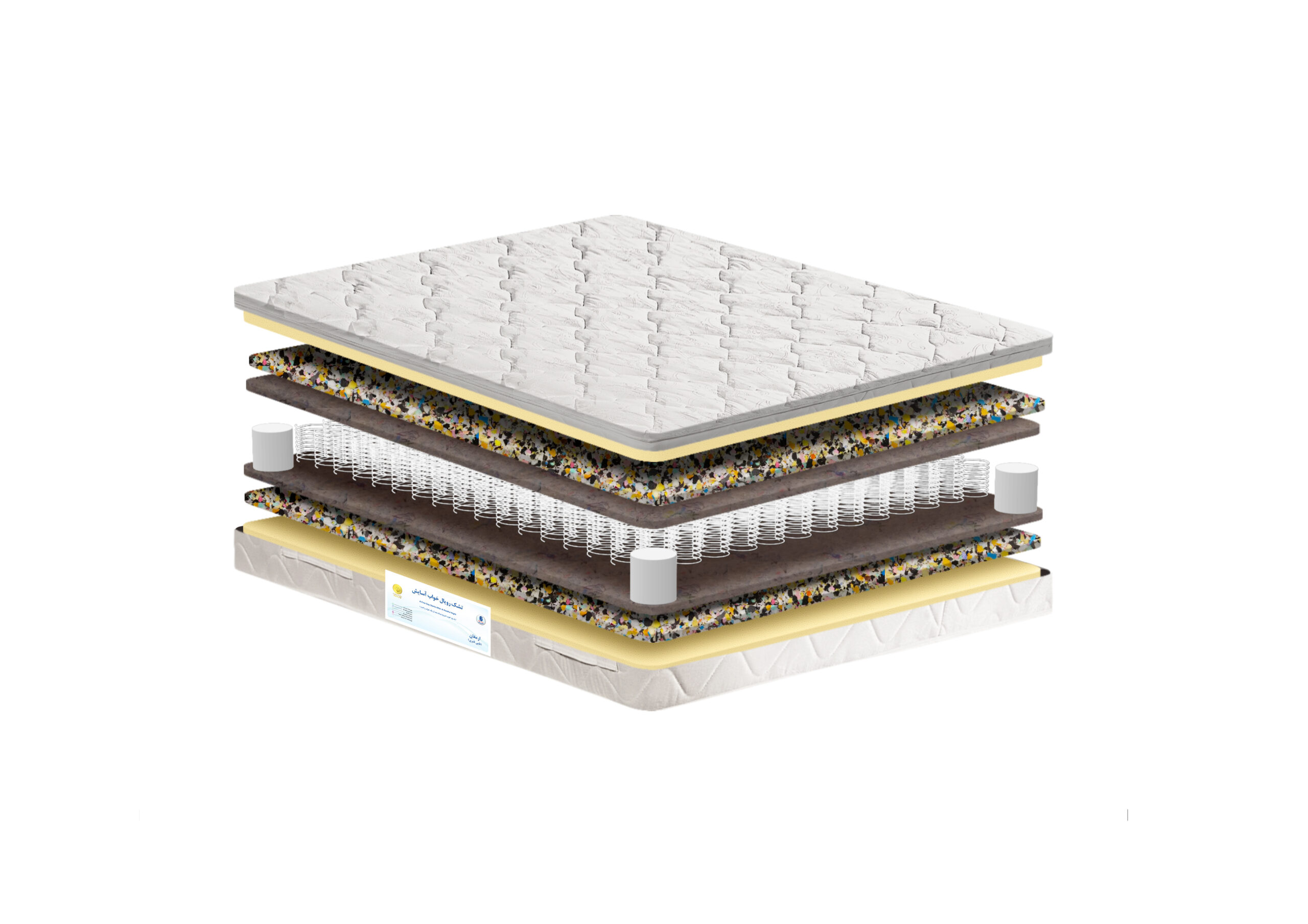 تشک دو نفره رویال خواب آسایش مدل ارمغان سایز 140*200 سانتیمتر