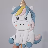 پک دو تایی کوکی طرح اسب تک شاخ