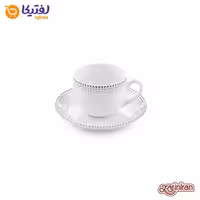 سرویس چای خوری مون بلان مشکی چینی زرین 12 پارچه ایتالیا اف