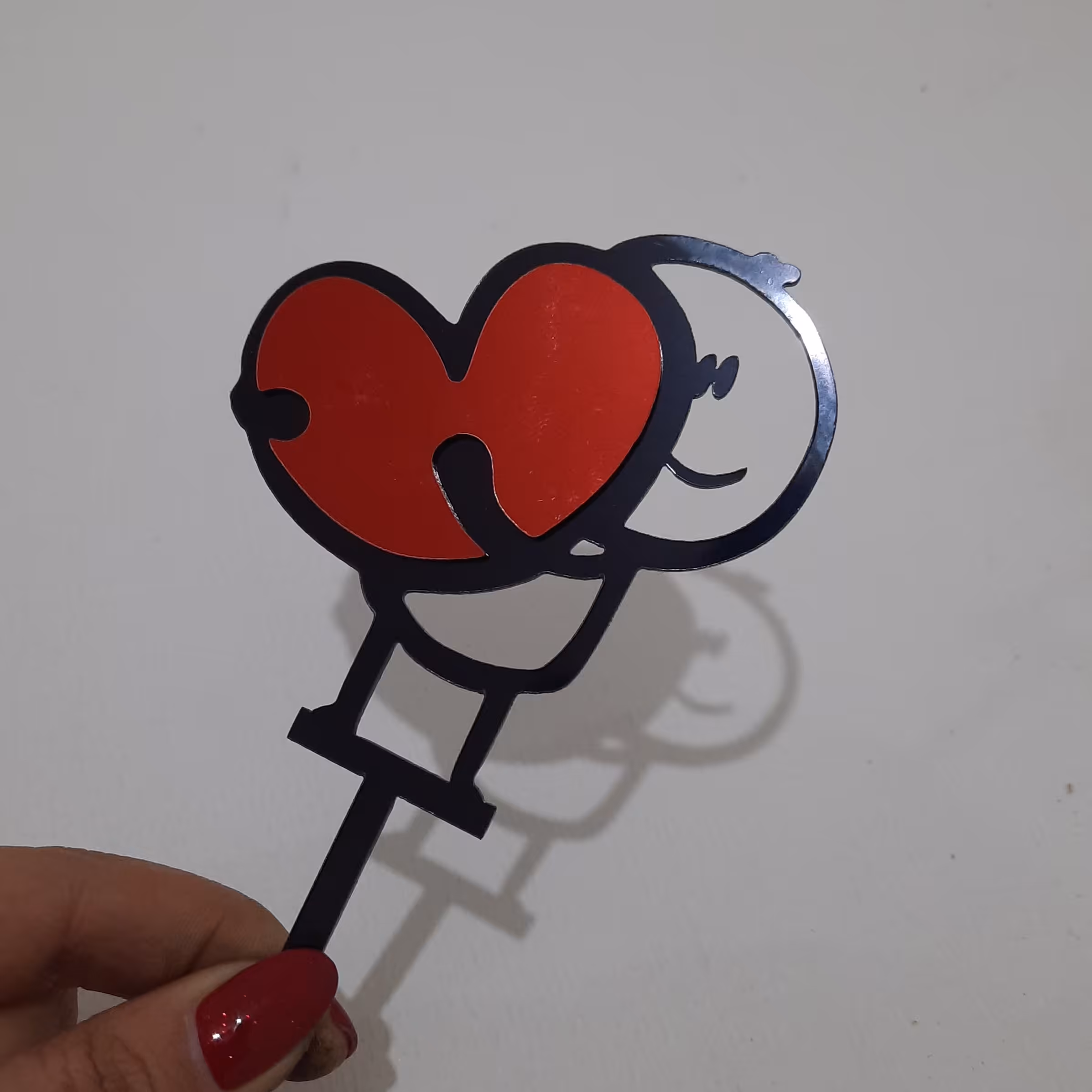 تاپر کیک طرح عاشقانه کدLB 07 ارتفاع 12 سانت 