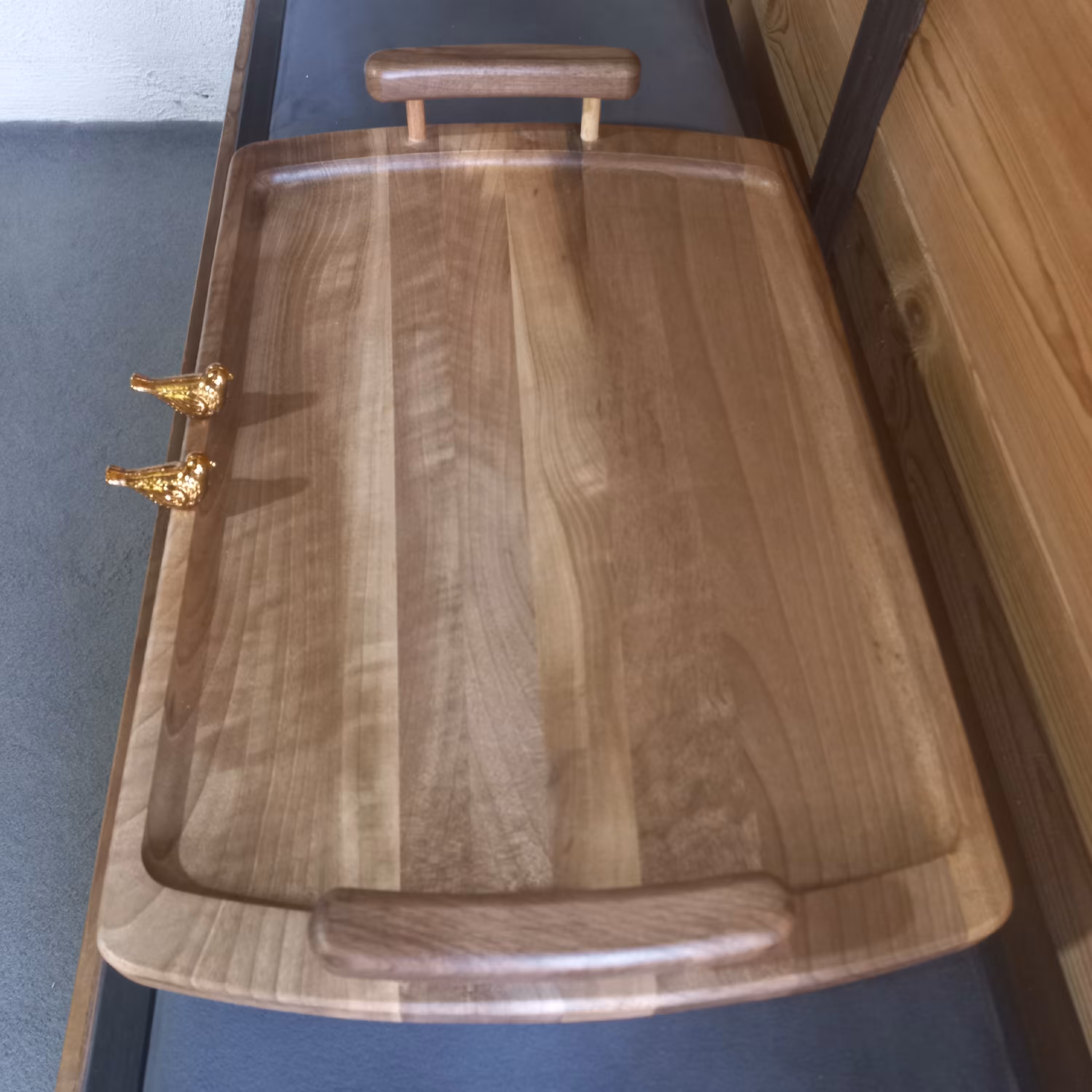 سینی مستطیل دسته بلند