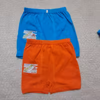 پک دوعددی شورت پاداربچه گانه نخی سایزL مناسب برای سن7تا8سال