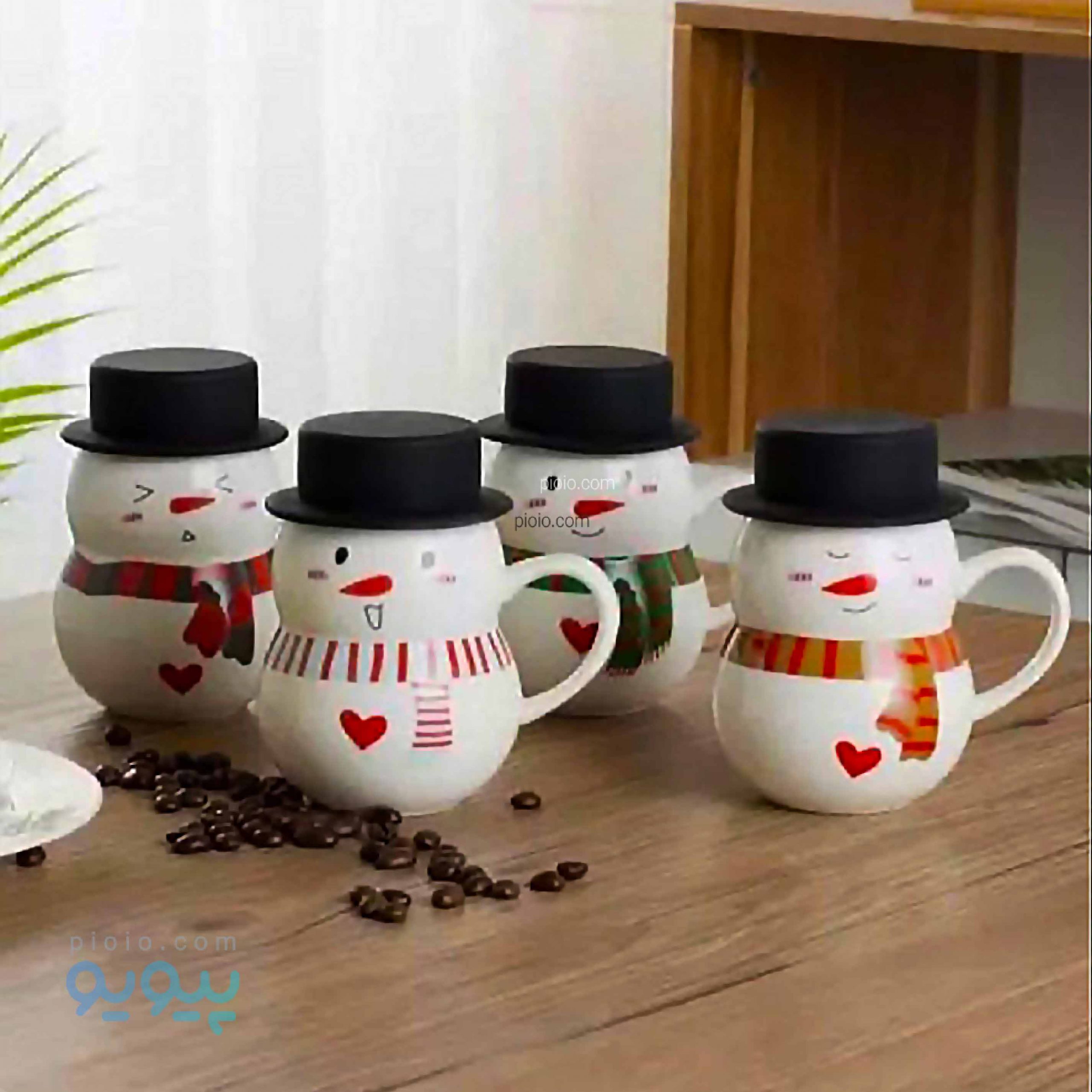 ماگ سرامیکی طرح آدم برفی عمده و کارتنی