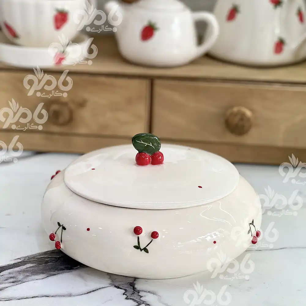 شکلات خوری سرامیکی آلبالو برجسته