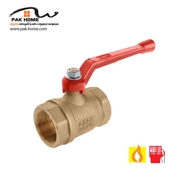 شیر گازی ضامن دار سنگین آذر 101Z سایز 3/4