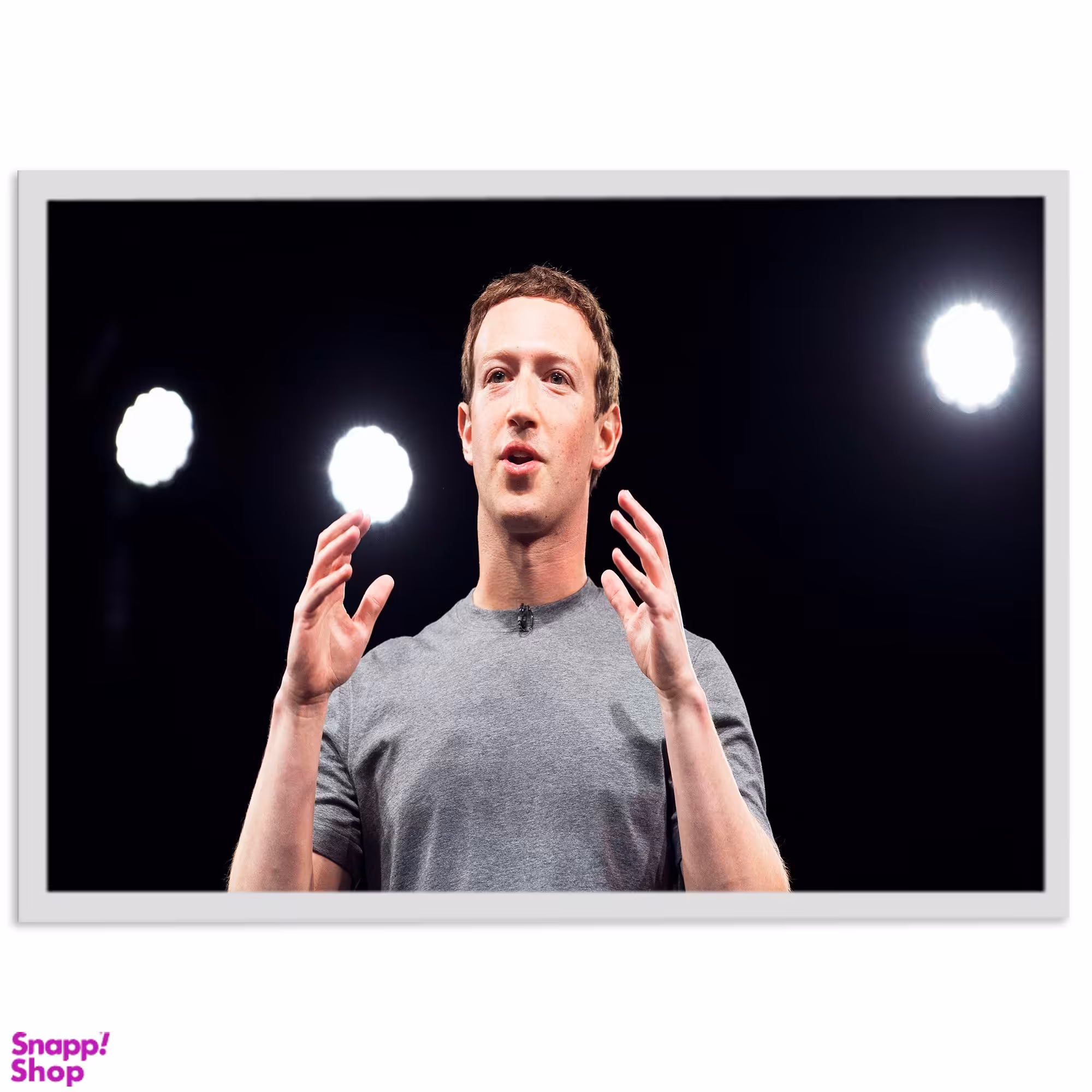 تابلو نوری بکلیت مدل طرح مارک زاکربرگ Mark Zuckerberg مدل لایت باکس W-s1943