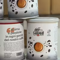 دان قهوه 250 گرمی 80 درصد روبوستا کربونلی فورته carbonelli