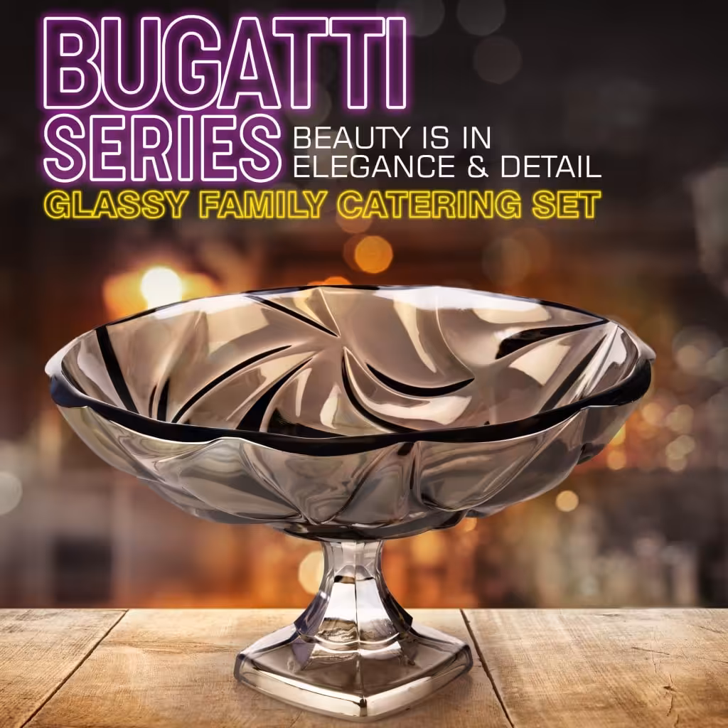 میوه خوری شیرینی و آجیل پایه دار بوگاتی شامپاینی(پس کرایه)