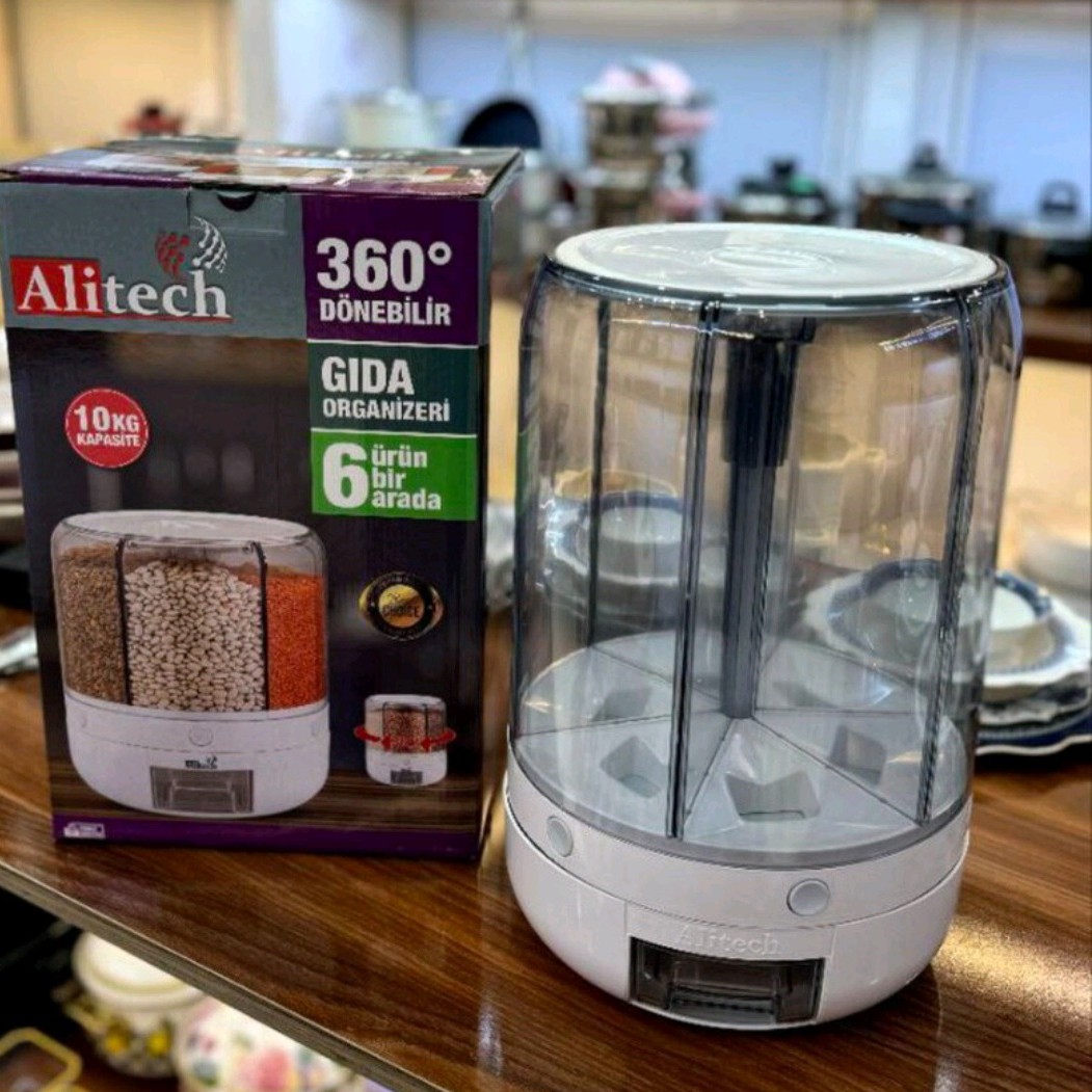 ظرف جاحبوباتی چرخشی 10کیلوگرمی 6 خانه  ساخت ترکیه