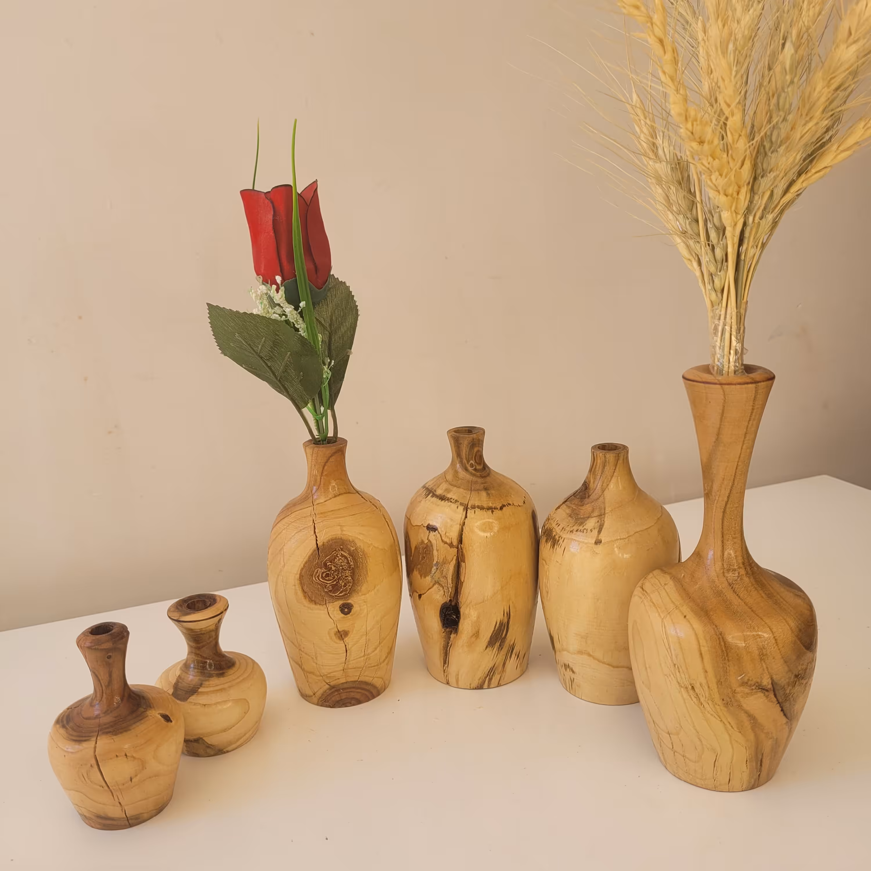 ست گلدان چوبی 6 تایی فقط 280 تومن کد 12