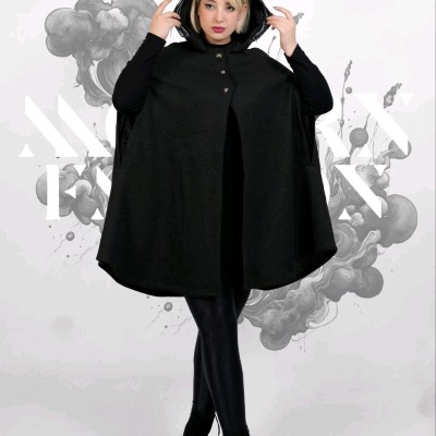 مانتو اسپرت زنانه مدل شنل ، جنس بافت
