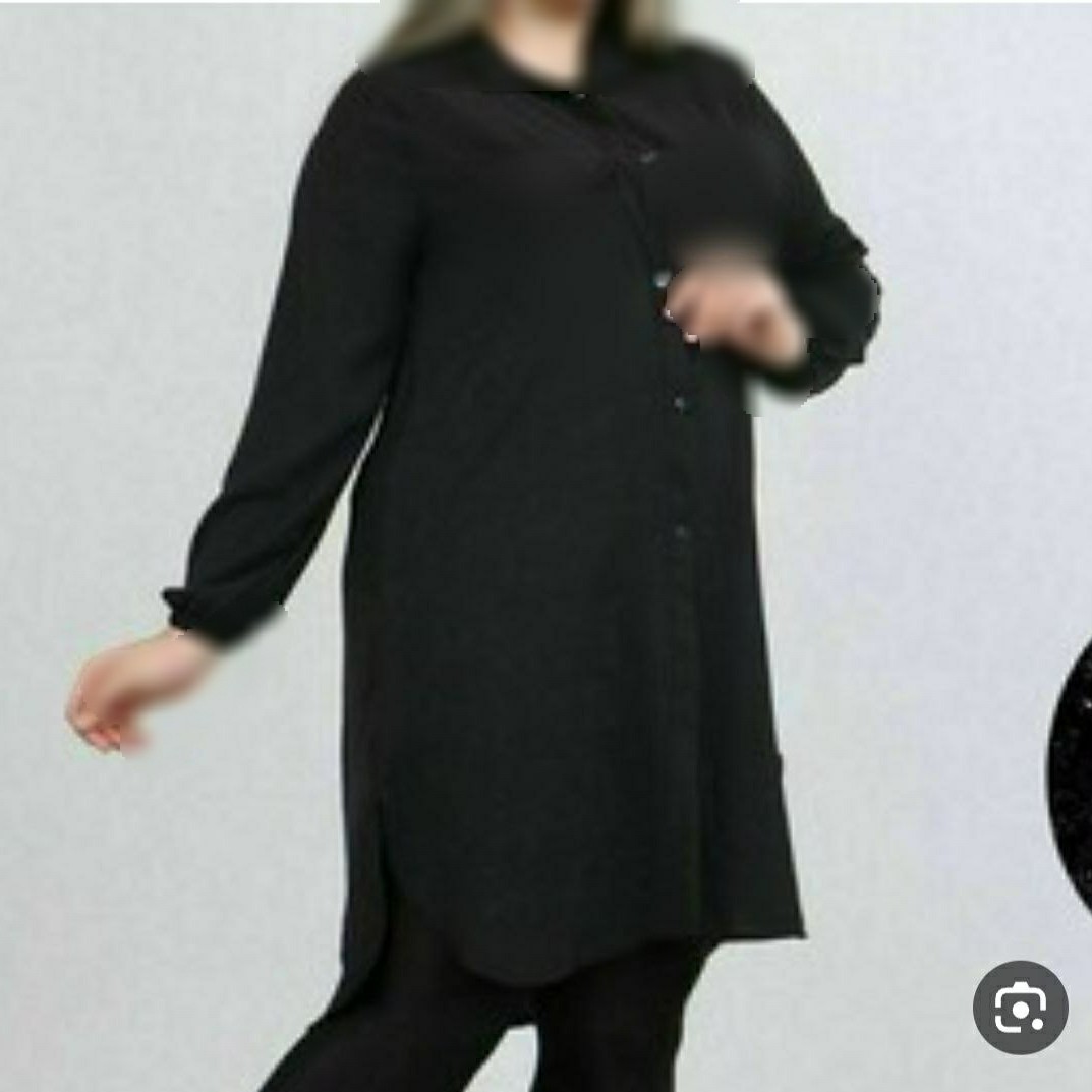 مانتو ساده محرمی  جنس ابر و بادی تن خور بسیار زیبا 