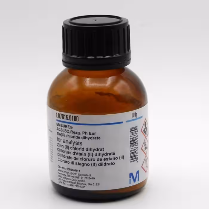 کلرید قلع 100 گرمی مرک آلمان آزمایشگاهی 
