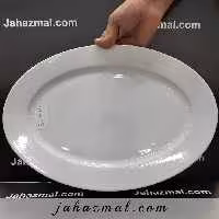 دیس بیضی 40 هتلی سفید چینی تقدیس