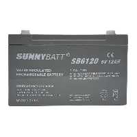 باتری  شارژی 6 ولت 12  آمپر   SUNNYBATT مدل SB6120
