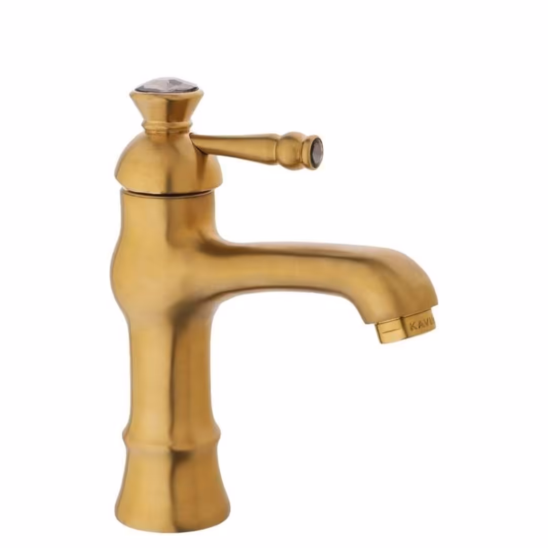 شیرآلات کویران آذر-شیر روشویی فلورانس-طلایی مات