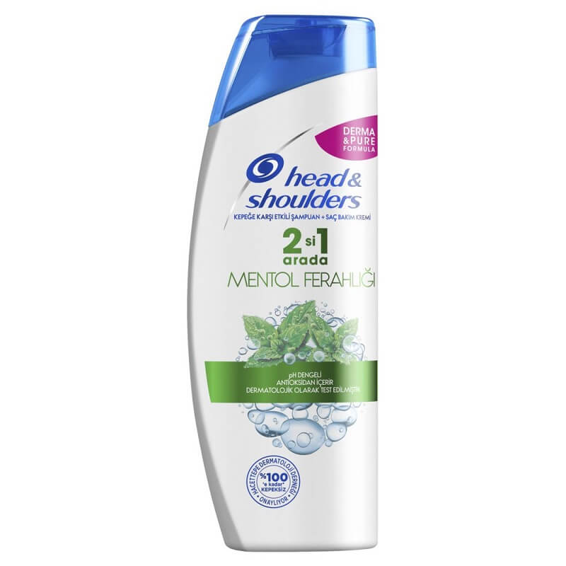 شامپو ضدشوره و مراقبت از مو 2*1 head shoulders حاوی عصاره نعنا حجم 400 میلی