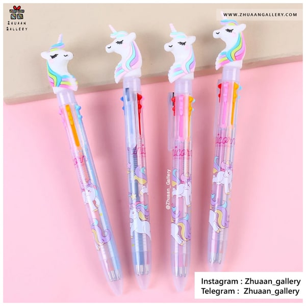 خودکار 6 رنگ Sweet Unicorn یونیکورن