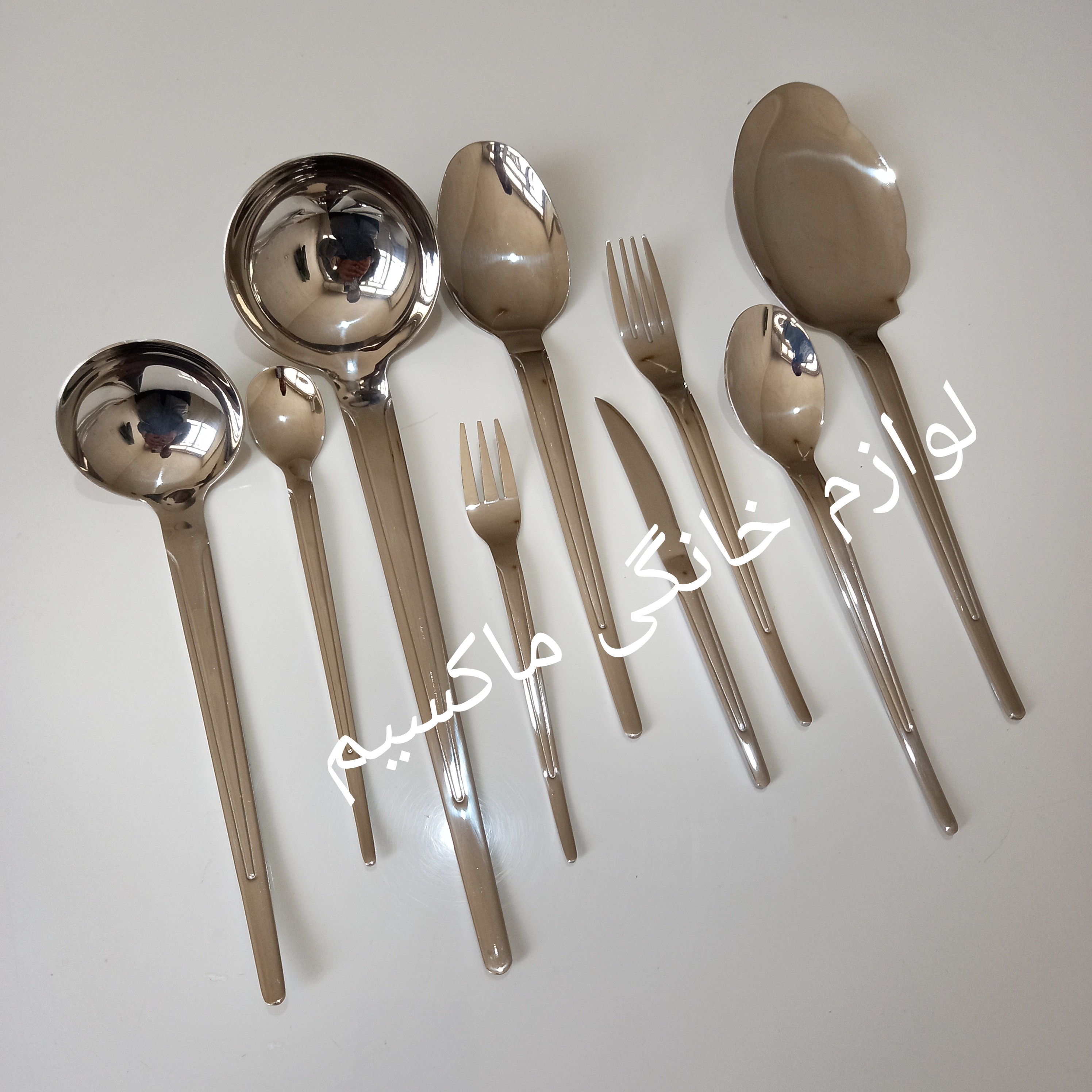 سرویس قاشق چنگال یونیک 24 نفره 120 پارچه ضخیم اصلی آلمانی حکاکی شده آهنربانگیر تضمینی