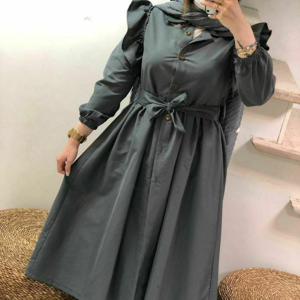 مانتووبلند زنانه جلو دکمه شیک