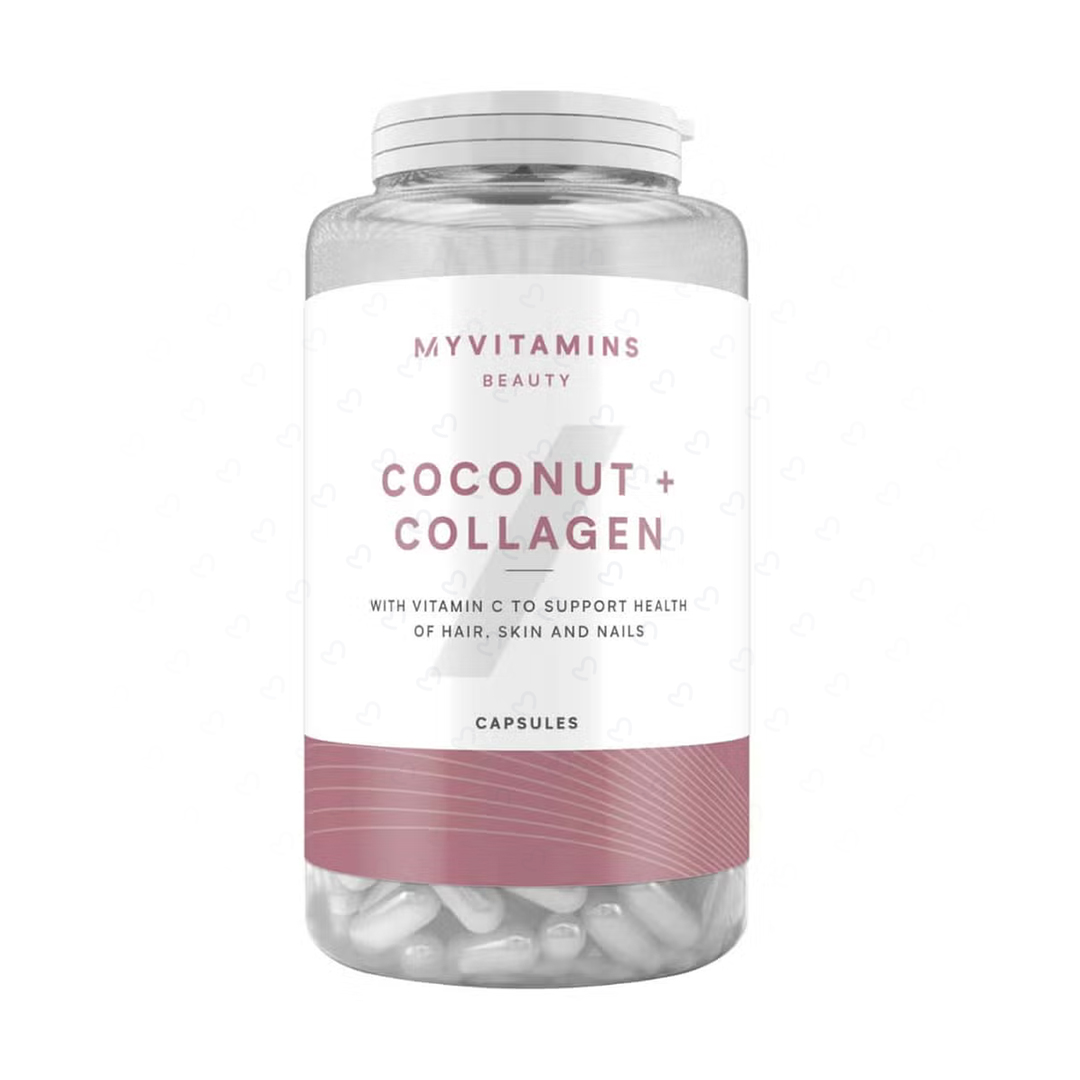 قیمت و خرید مکمل تقویت پوست، مو و ناخن مای ویتامینز مدل Coconut   Collagen بسته 180 عددی ⚡ اصل