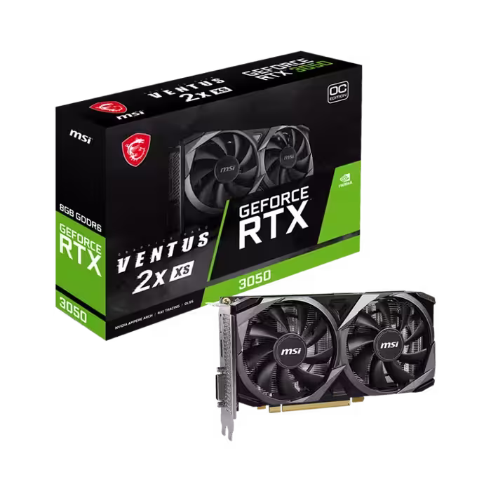 مشخصات، قيمت و خرید کارت گرافیک ام اس ای مدل MSI GeForce RTX 3050 VENTUS 2X XS 8G OC