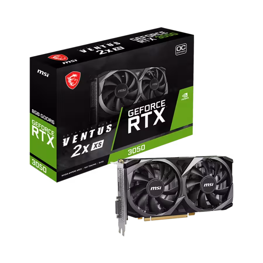 مشخصات، قيمت و خرید کارت گرافیک ام اس ای مدل MSI GeForce RTX 3050 VENTUS 2X XS 8G OC