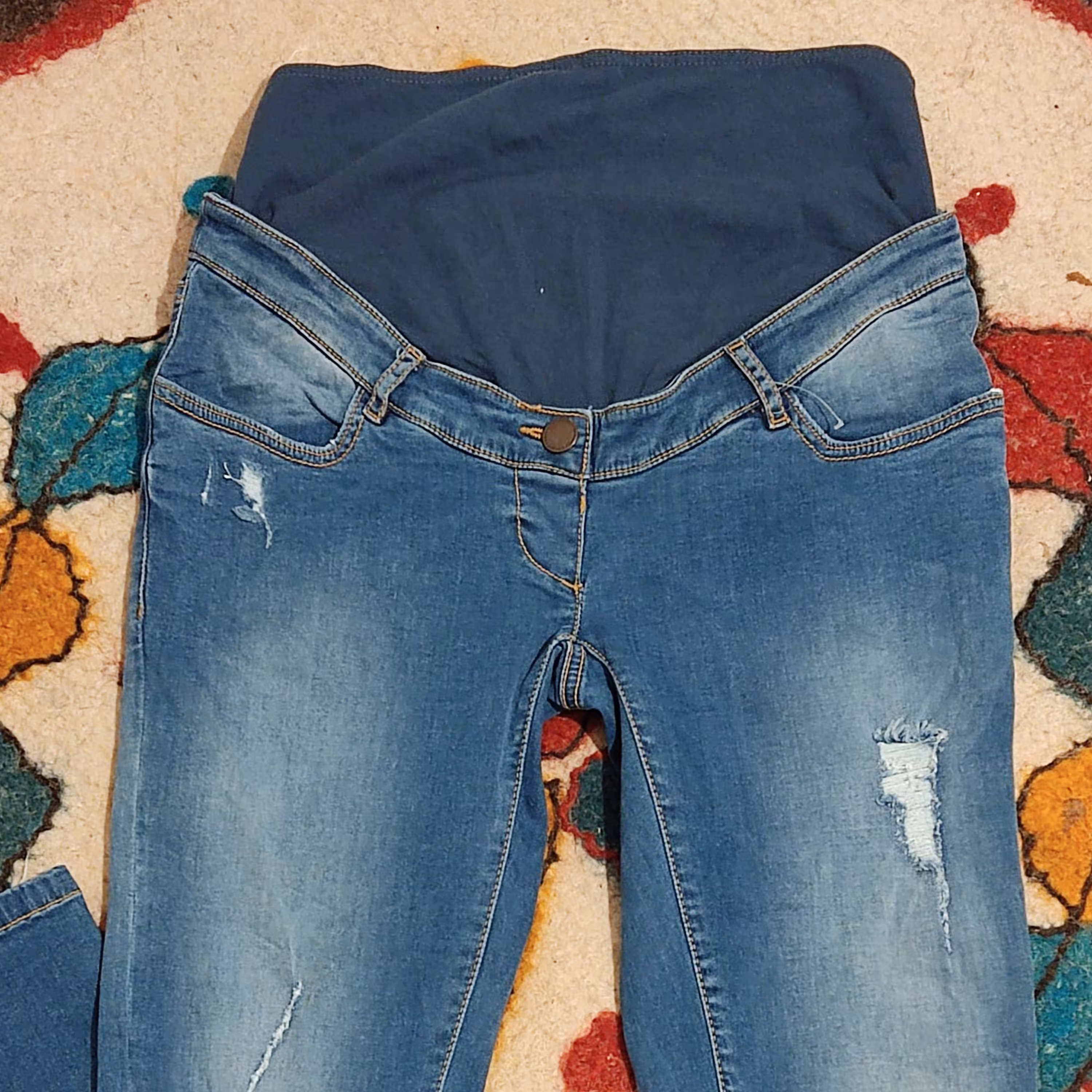 شلوار جین آبی بارداری 