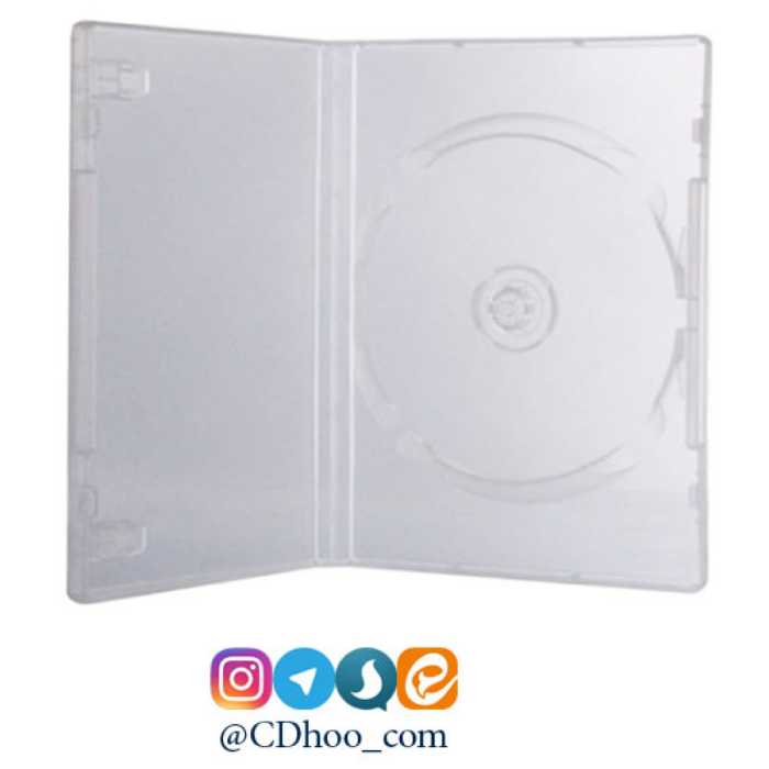 قاب DVD - تک - سفید شفاف - 14 میلی متری