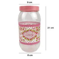 بانکه پلاستیکی لاولی طرح گل سایز 5 کد TIK1121F